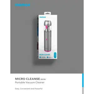 Портативний міні-пилосос MOMAX Micro Cleanse RO3E Rose/Grey UA