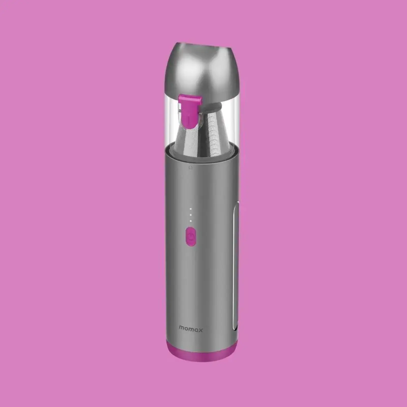 Портативний міні-пилосос MOMAX Micro Cleanse RO3E Rose/Grey UA