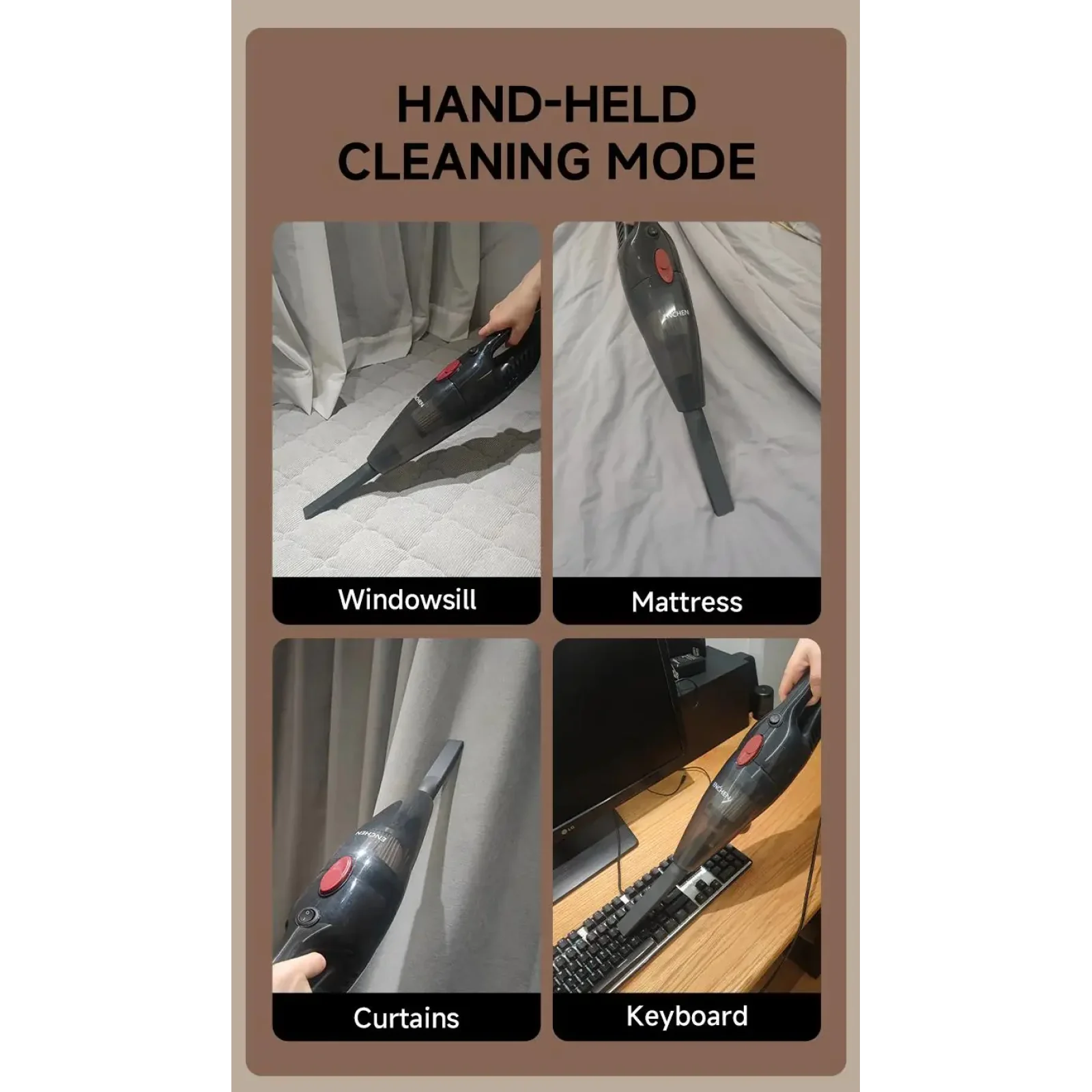 Вертикальний пилосос ENCHEN Vacuum Cleaner V1 Black UA