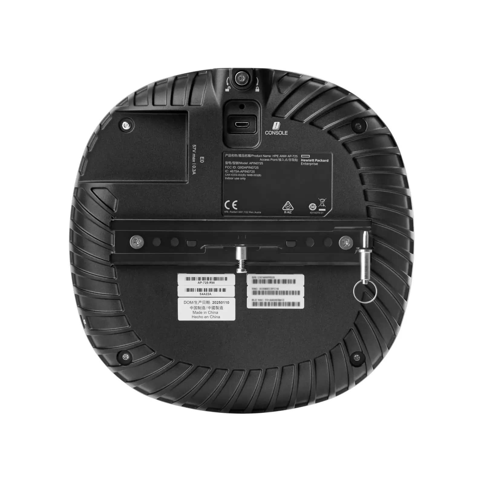 Точка доступу HPE Aruba Networking AP-725 (RW) Tri Radio 2x2 Wi-Fi 7 Internal Antennas Campus Access Point (S4A22A) UA