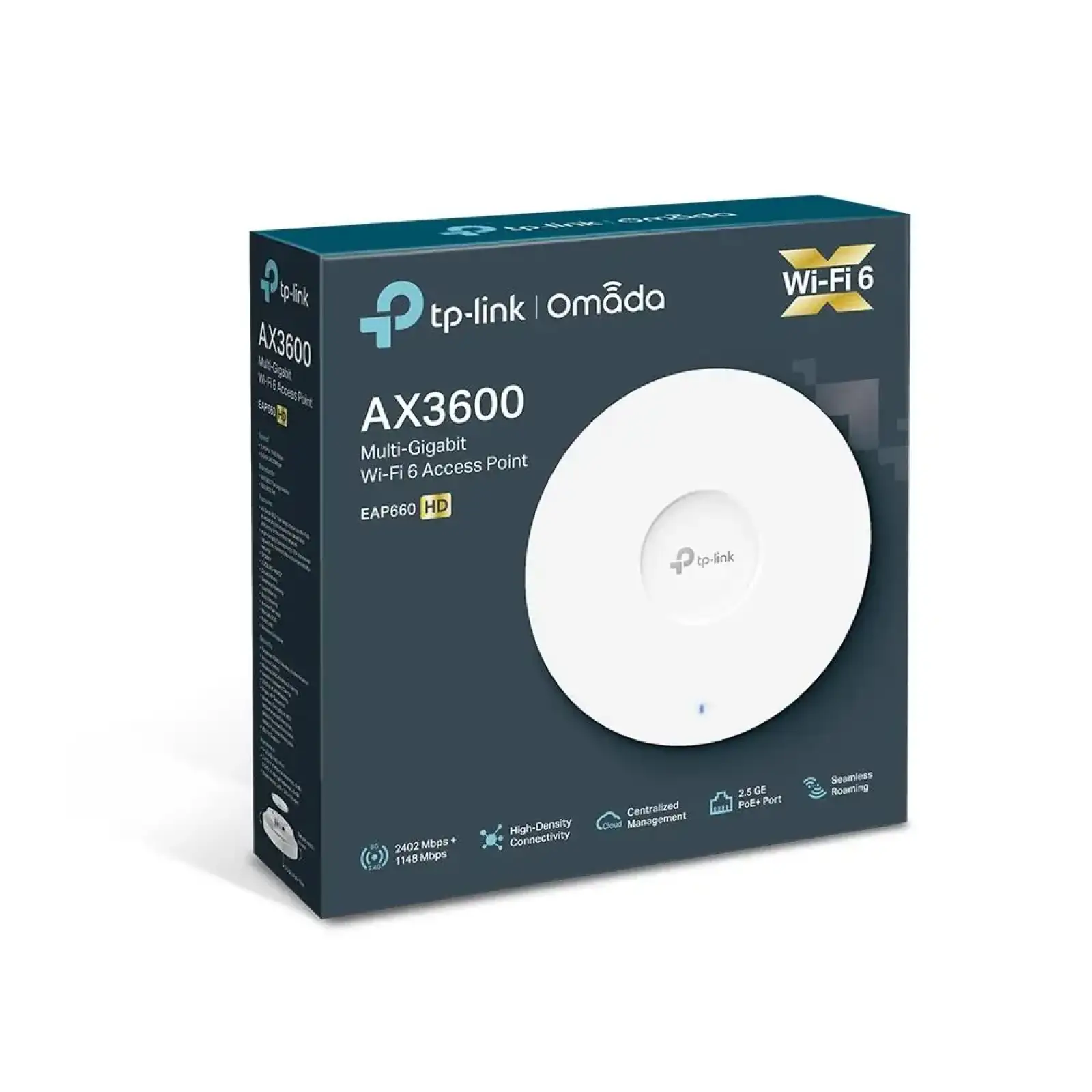 Мережеве обладнання, Точка доступу 3600MBPS OMADA EAP660 HD TP-LINK UA