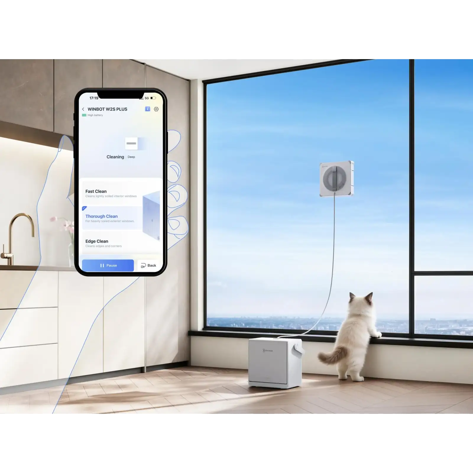 Робот-мийник вікон W2S PRO OMNI ECOVACS (WE005V01) UA