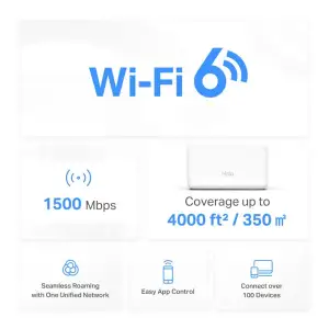 Домашня Mesh Wi-Fi система (2 шт у комплекті), Halo H60X(2-pack) MERCUSYS UA
