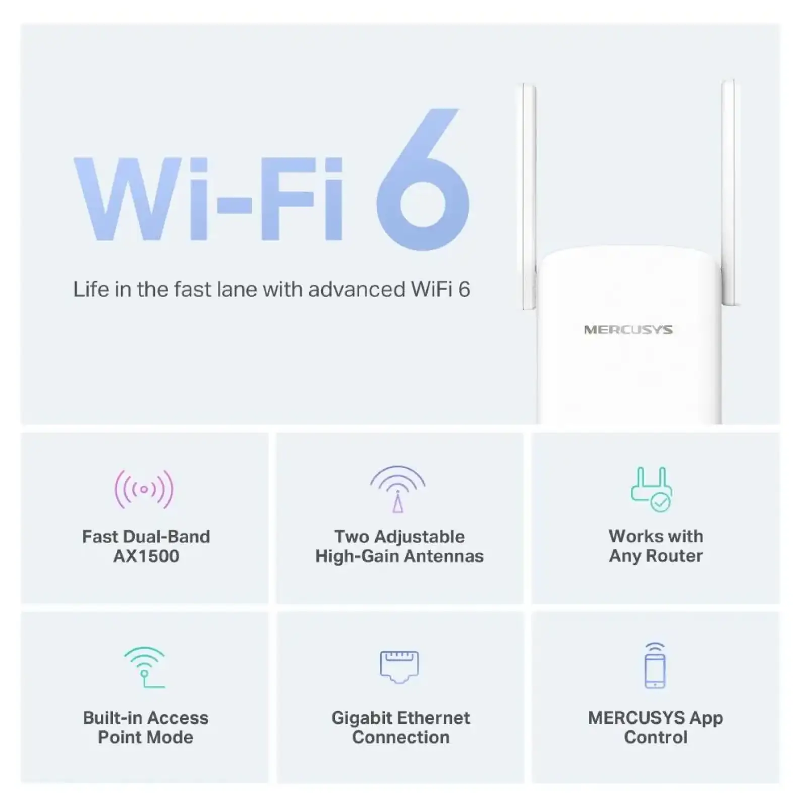 Підсилювач Wi-Fi сигналу, ME60X MERCUSYS UA