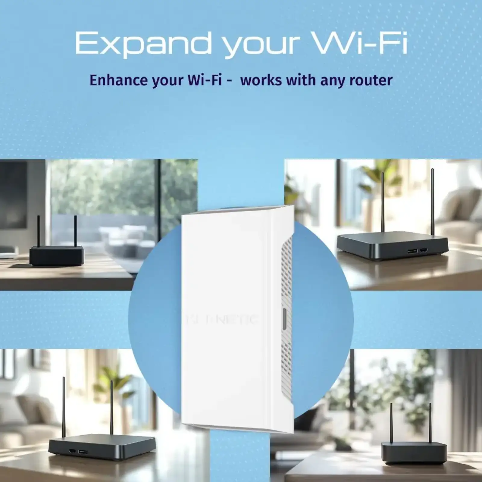 Обладнання радіодоступу (ІЕЕЕ 802.11) - підсилювач Wi-Fi сигналу моделі Keenetic BUDDY 6 SE (KN-4410) UA