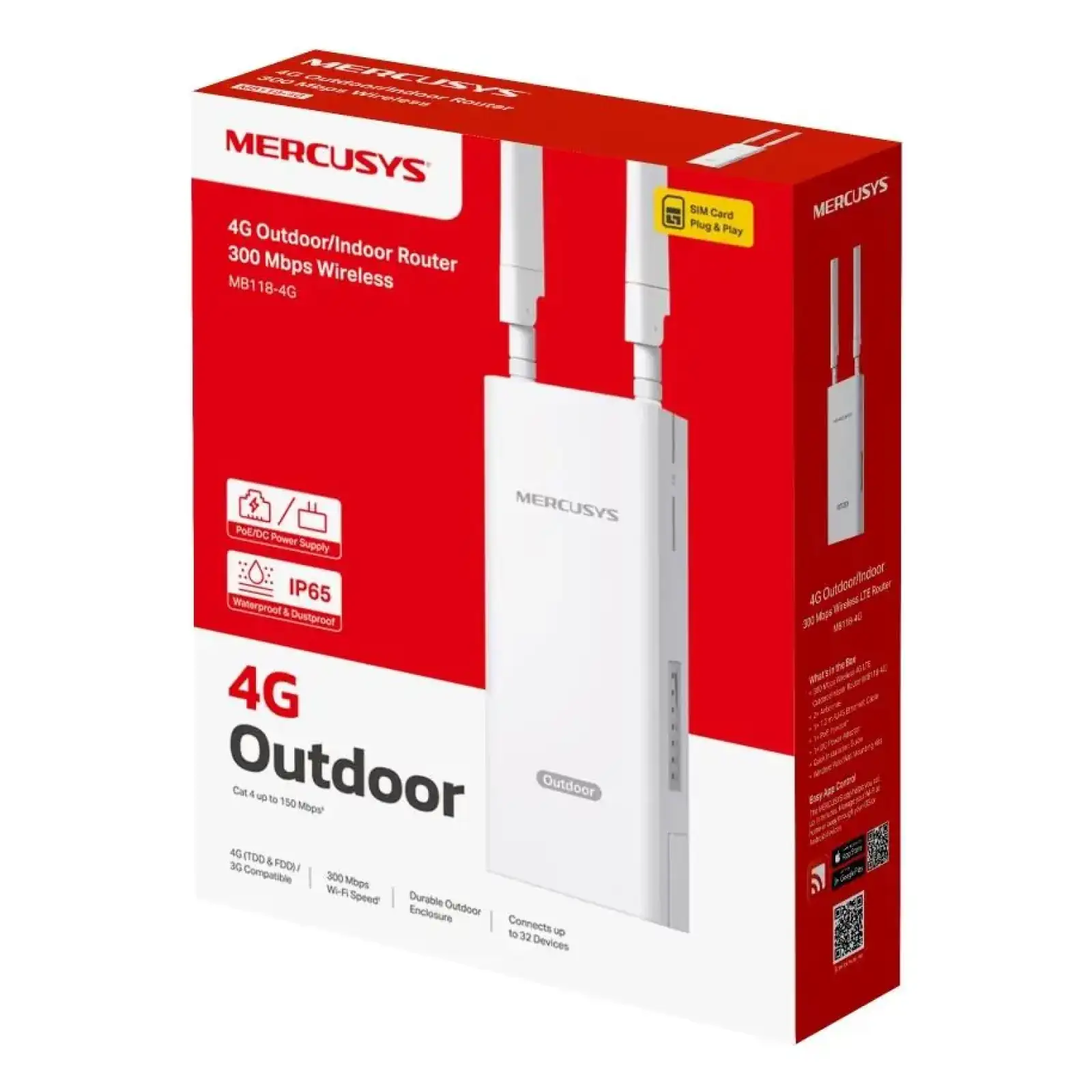 Бездротовий маршрутизатор 4G LTE, MB118-4G MERCUSYS UA