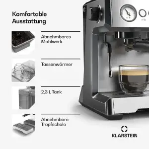 Кавоварка Klarstein GrandPresso 1350 Вт 10046665