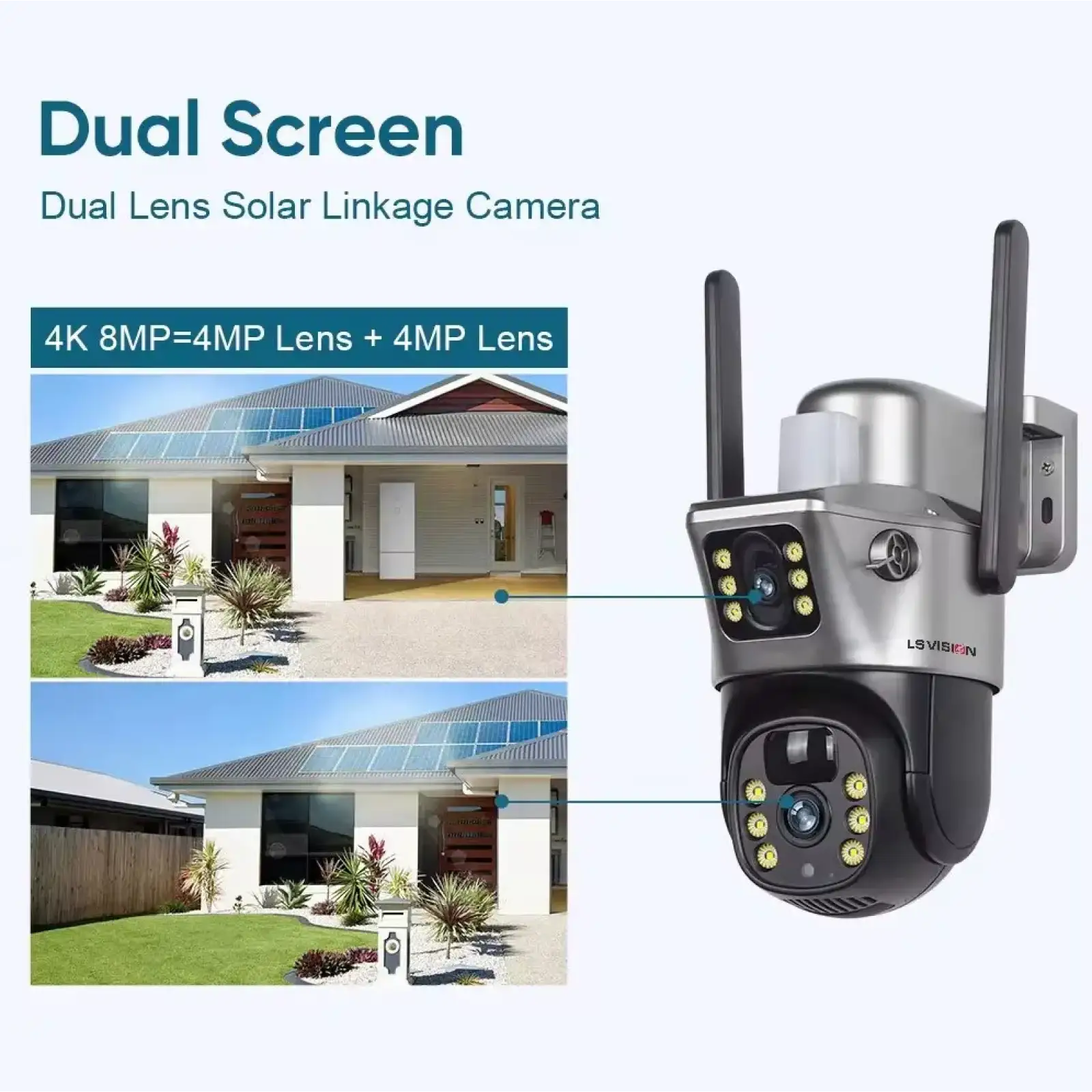 Наружная Solar Camera LS Vision 4G 4K LS-CS3-41g