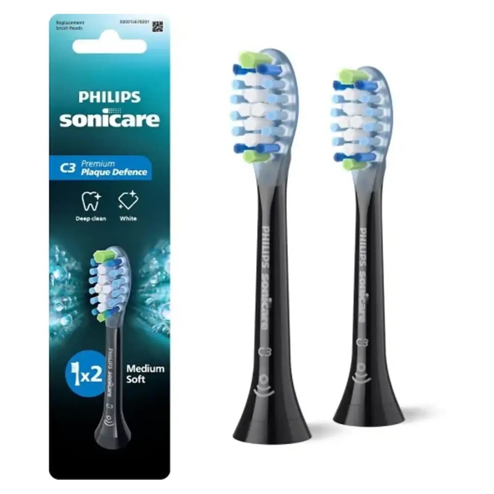 Насадки Philips Sonicare C3 Premium Plaque Defence Black HX9042/88