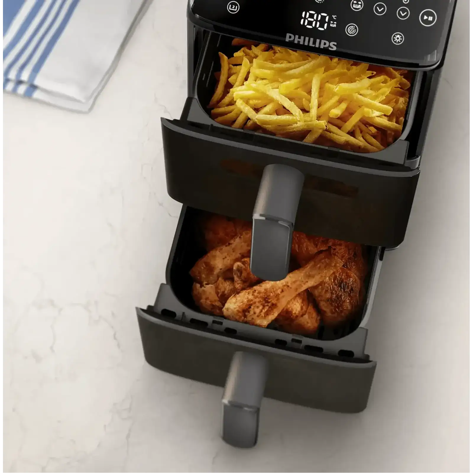 Мультипечь Philips 4000 Series Stacked Dual Basket Airfryer NA460/00