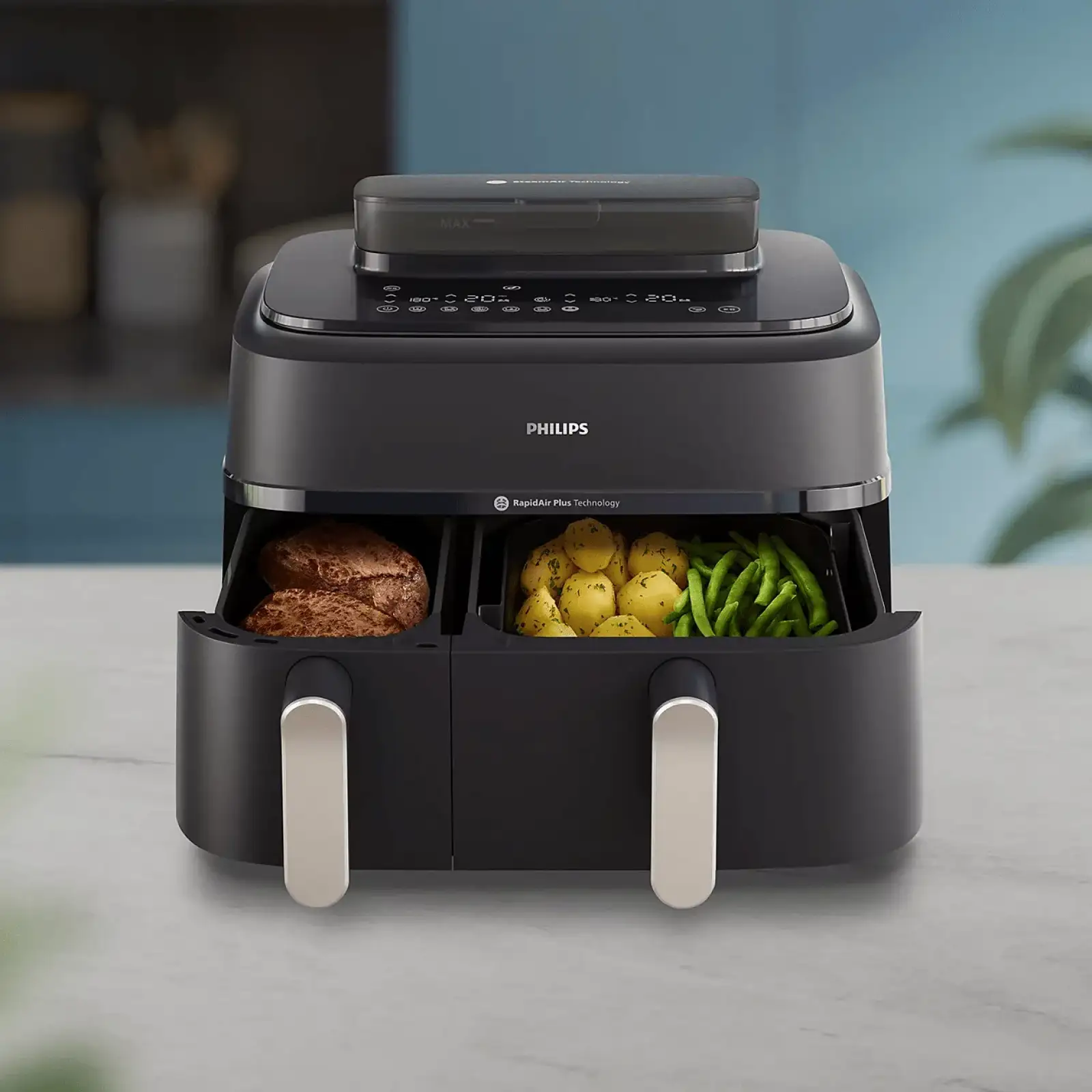 Мультипечь Philips Dual Basket Airfryer 5000 Series NA551/00