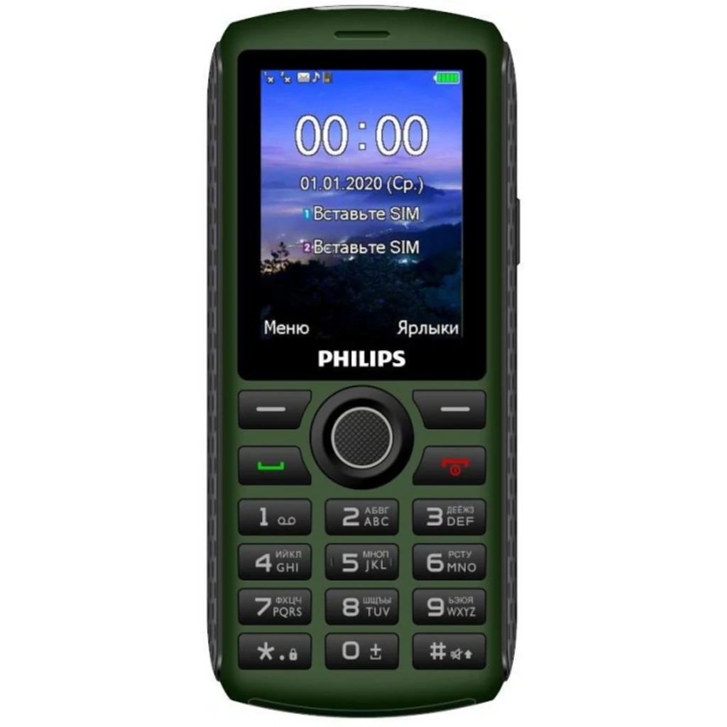 Мобильный телефон Philips Xenium E218 Dual Sim Green UA