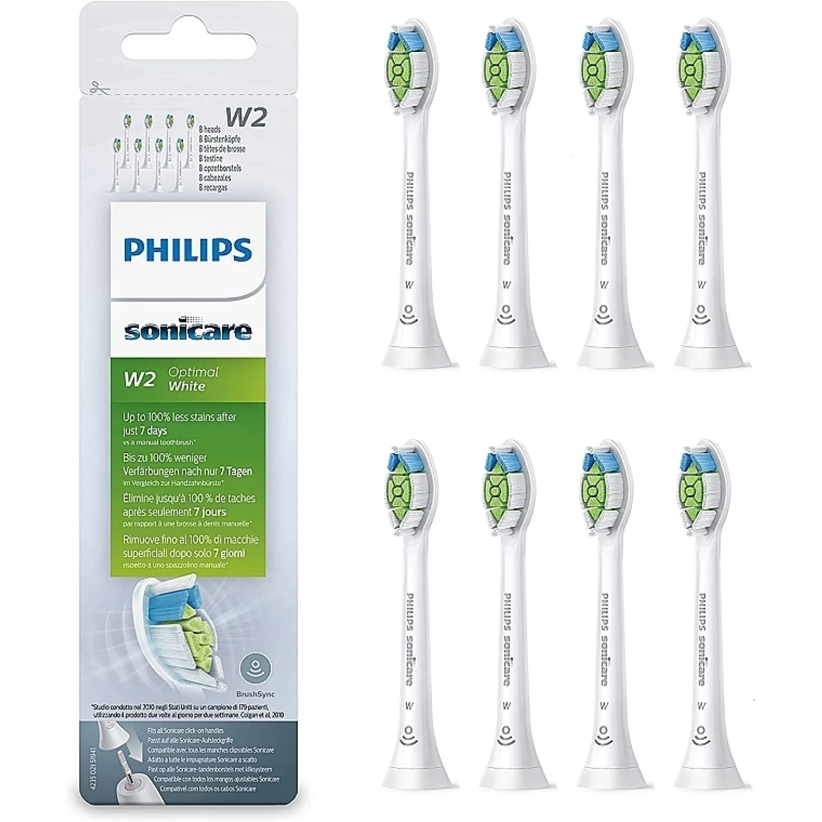 Насадки Philips Sonicare W2 Optimal White HX6068/12