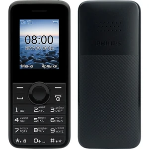 Телефон Philips Xenium E106 Dual Sim Black UA
