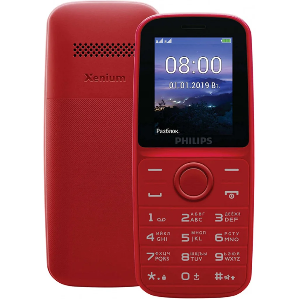 Мобильный телефон Philips Xenium E109 Dual Sim Red UA