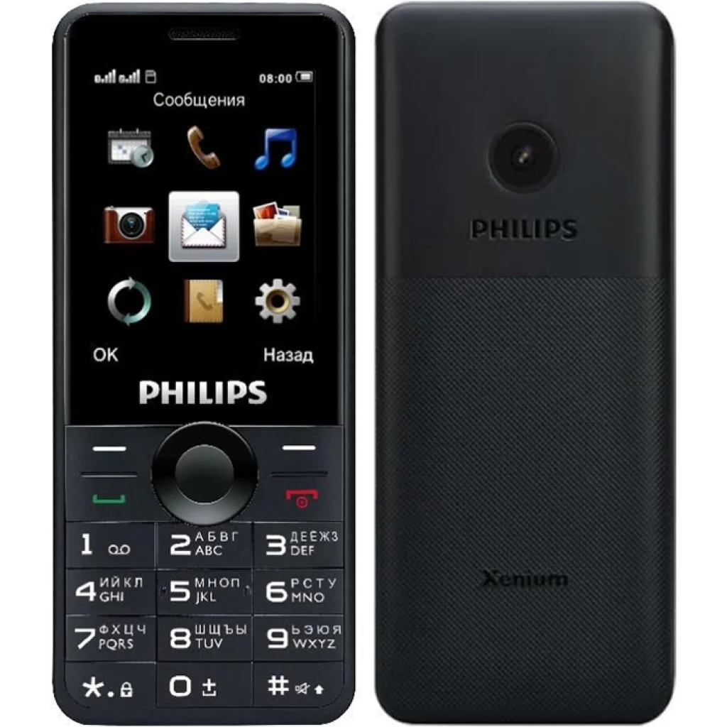 Мобильный телефон Philips Xenium E168 Dual Sim Black UA