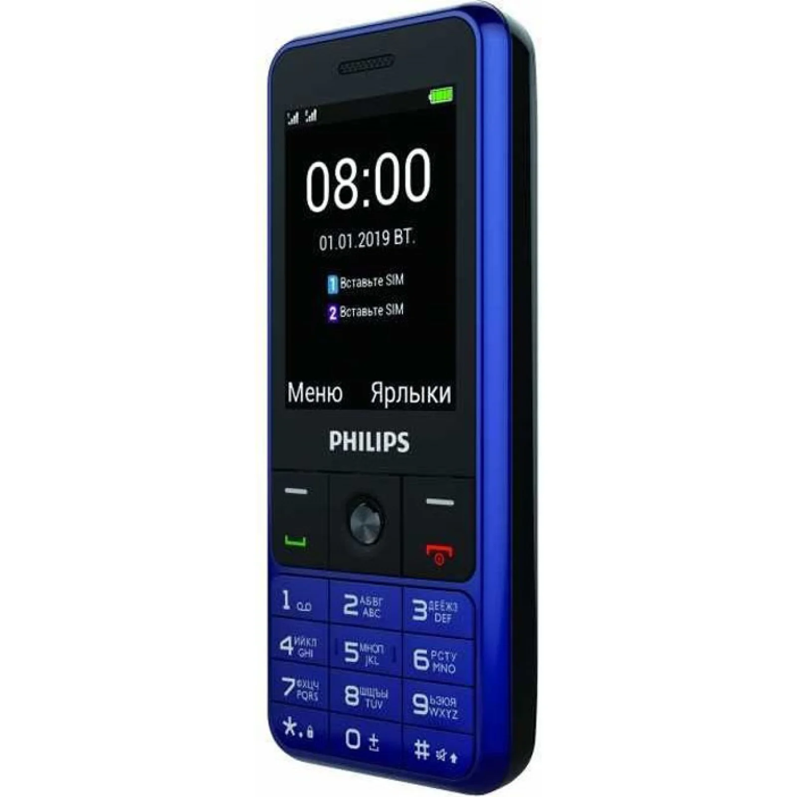Мобильный телефон Philips Xenium E182 Dual Sim Blue UA