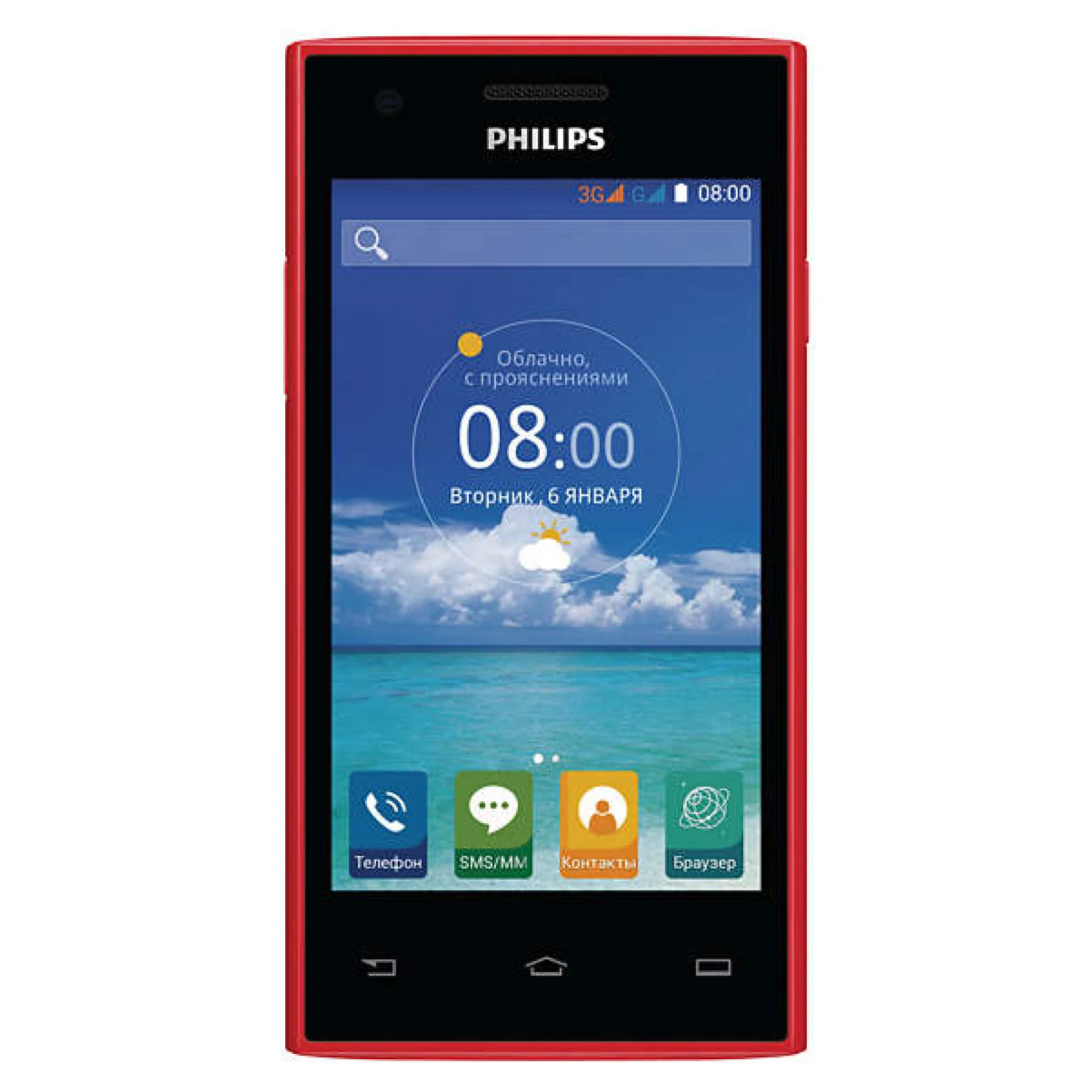 Смартфон Philips S309 Dual Sim Red UA