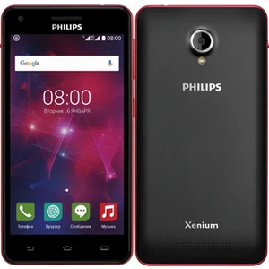 Смартфон Philips Xenium V377 Dual Sim Black-Red UA