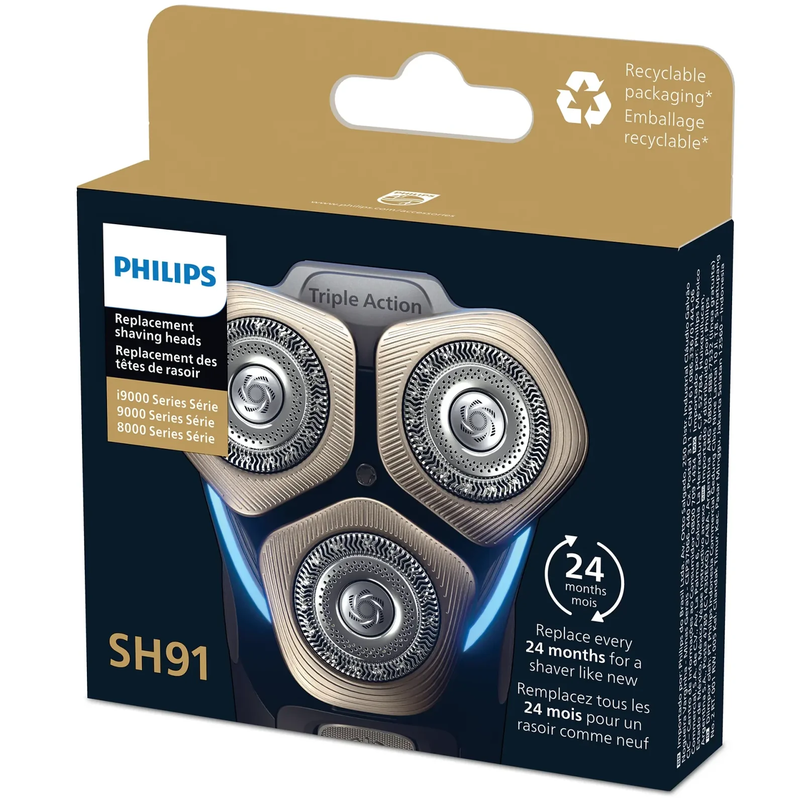 Змінні бритвені головки Philips Shaver series 9000 SH91/50