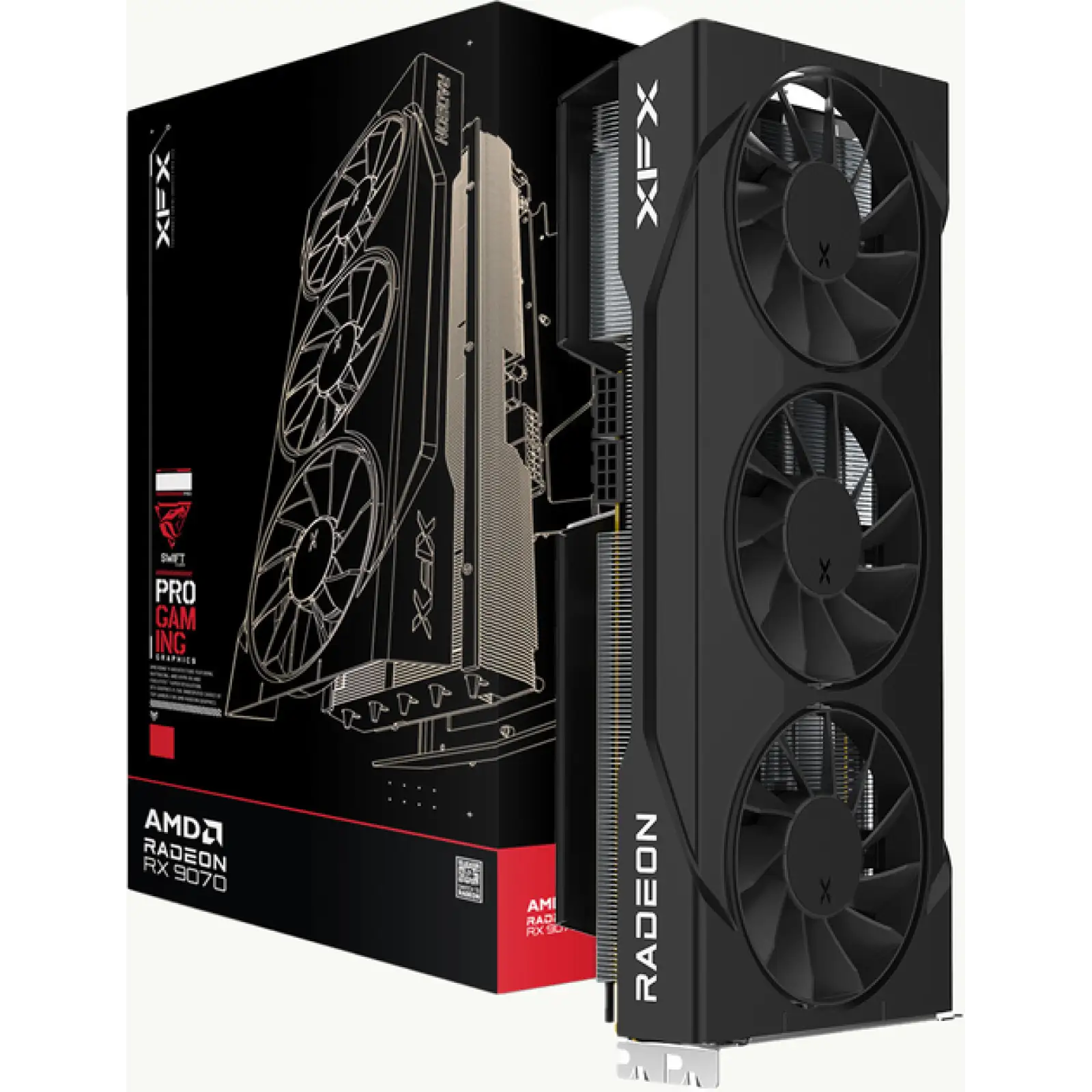 Видеокарта XFX Swift Radeon RX 9070GRE 12GB GDDR6 Graphics Card RX-97GRE29B7 9070 GRE