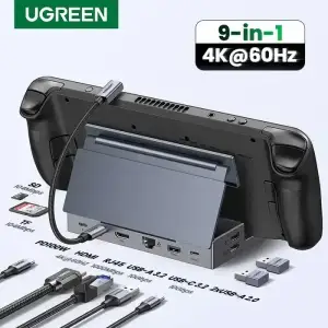 Док-станція UGREEN 9-in-1 USB C Docking Station Black CM800 (25869)