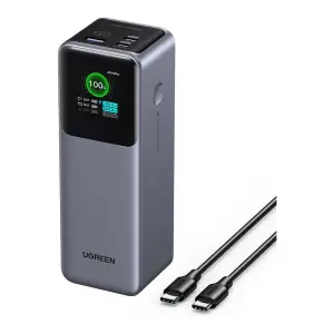 Зовнішній акумулятор UGREEN PB722 25000mAh 200W Gray