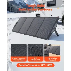 Портативная сложенная солнечная панель VEVOR YTH-200 200W